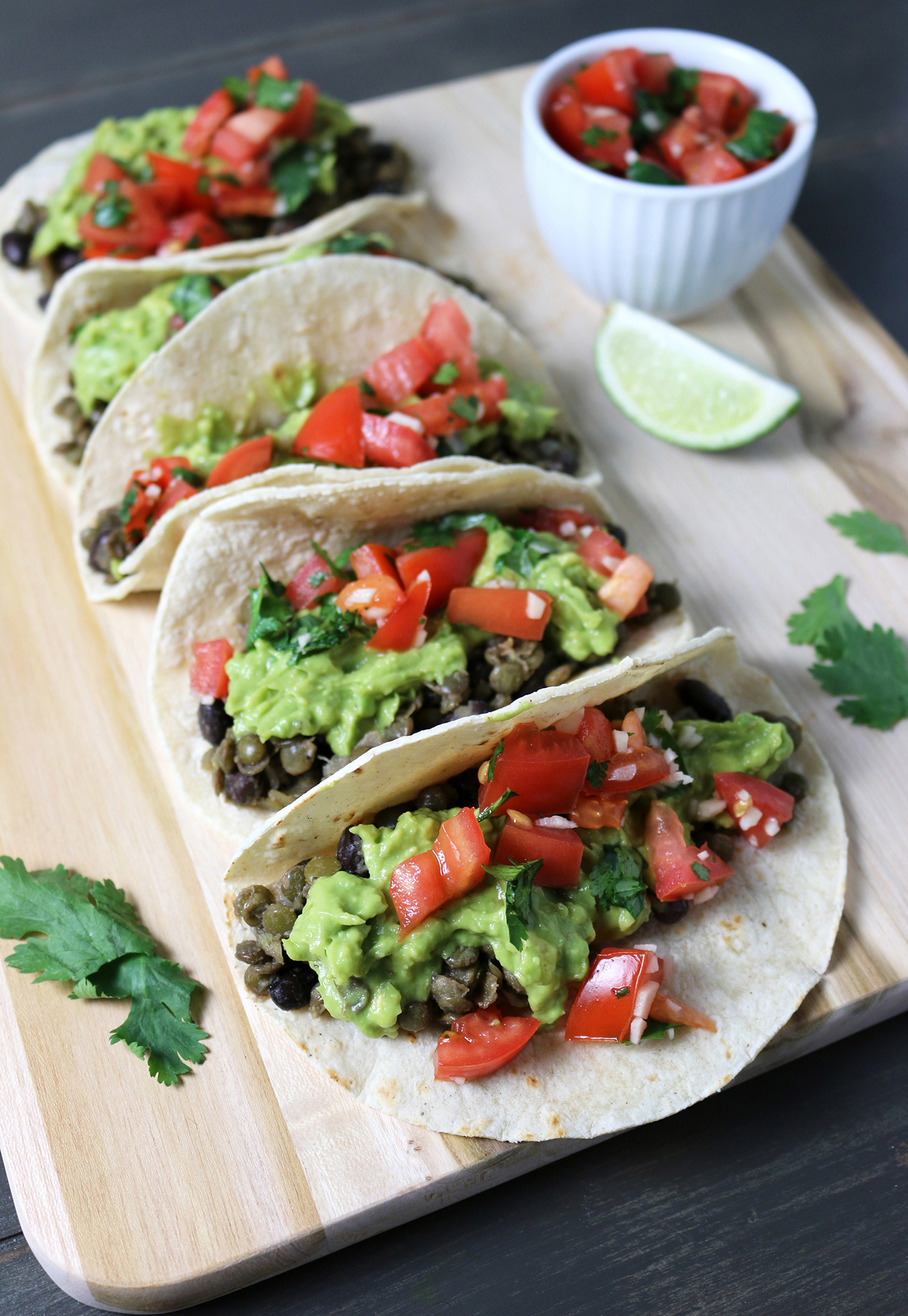 Lentil Black Bean Tacos The Study of Yum